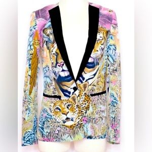 Maison Scotch jungle theme blazer